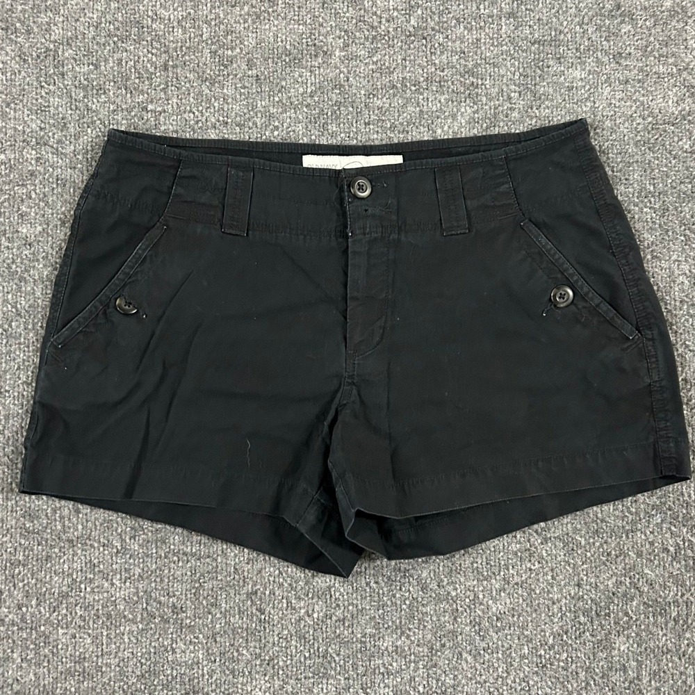 Old Navy Shorts Womens Size 8 Black Mid Rise Stretch Utility Cargo Casual Mini